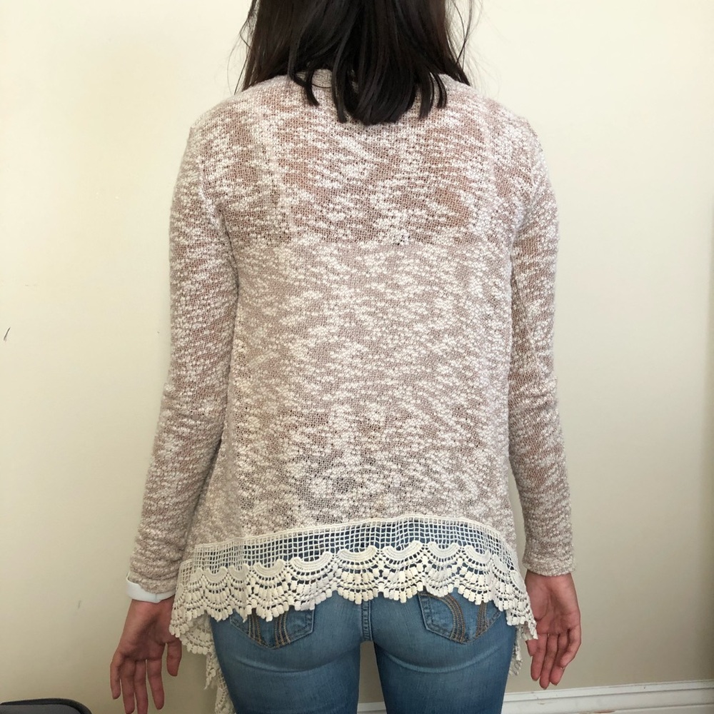 Knitted Cream Cardigan - Picture 3 of 3